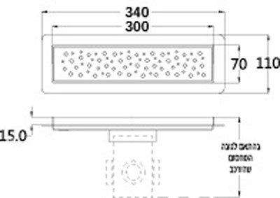 תעלת ניקוז 300 מ